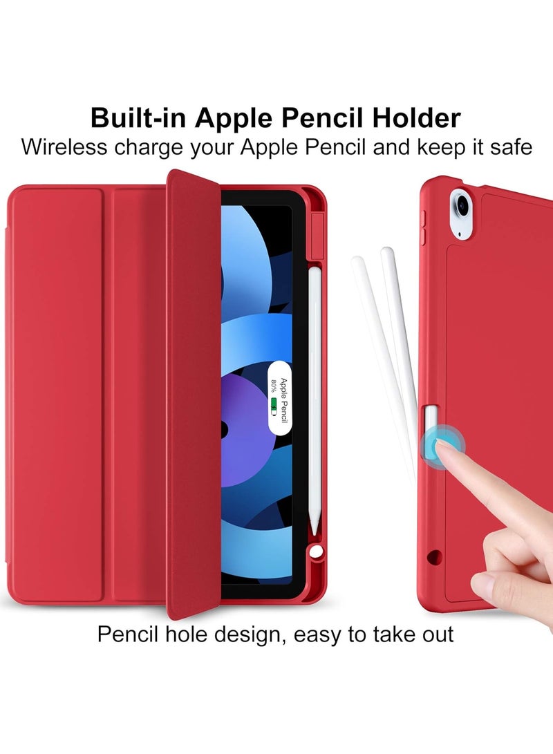 جراب لجهاز iPad Air مقاس 11 بوصة (2025 M3/2024 M2/Air 7 6 5 4) (2025/2024/2022/2020) مقاس 10.9 بوصة، مزود بحامل قلم Apple Pencil، وغطاء ذكي، ويدعم شحن قلم Apple Pencil، وخاصية التشغيل/الإيقاف التلقائي. - Image 4